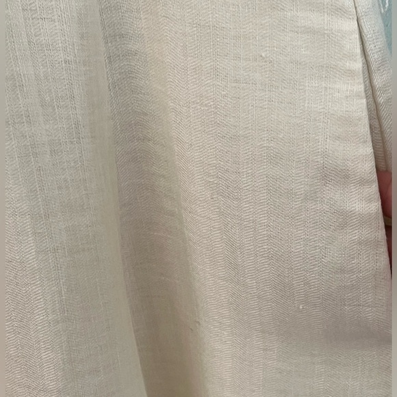 Lauren Ralph Lauren 100% Linen Sleeveless Crossover V Neck Swing MIDI Dress 2 - Picture 6 of 14